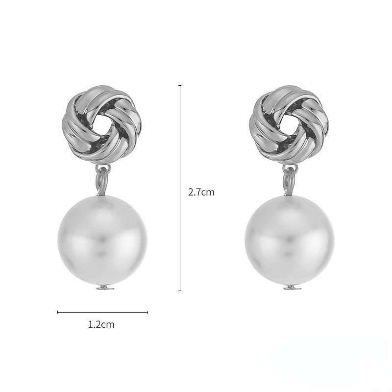 Pendientes Largos De Cobre De Perlas al por mayor